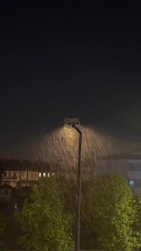 Heavy rainfall floods streets in Fethiye, Turkey