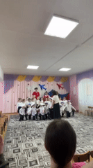 Children perform sailor-themed dance show at Sarapul daycare