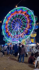 Nighttime carnival draws families to Geulumpangsulu Timu, Indonesia