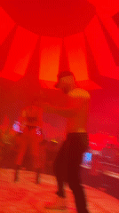 Two performers spotted in dimly lit Sofia venue
