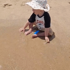 Summer beach day on the Gangneung coast
