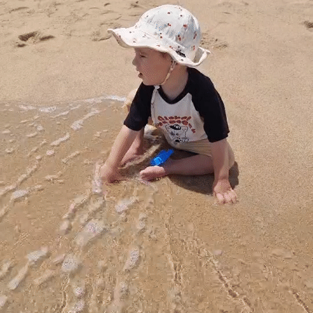 Summer beach day on the Gangneung coast