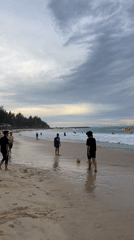 Beach day in Meunasahbale: surf, soccer, and jet skis