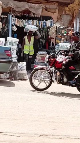 Morning street life documented in Maiburiji, Nigeria