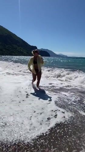 Morning beach scenes from Prijevor, Montenegro's Adriatic coast