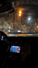 Rainy night driving captured in Stara Zagora