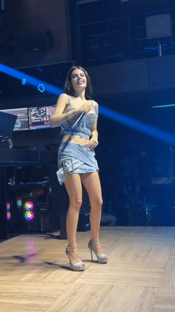 Evening performance at Veliko Tarnovo nightclub with colorful lighting