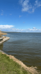 Witness films tranquil waterscape in Lesnoy, Russia