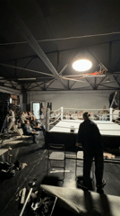 Wrestling event with cameras filmed in Krasnoyarsk