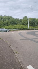 Routine traffic scenes documented in Huntingdonshire countryside
