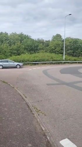 Routine traffic scenes documented in Huntingdonshire countryside