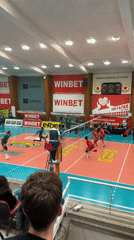 Volleyball match draws spectators at Sofia sports complex