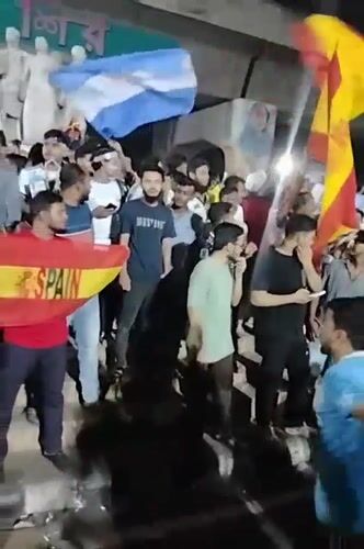 Dhaka's streets packed for Argentina vs Spain World Cup final
