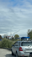 Street scenes captured in Sirius, Russia amid air raid siren