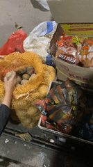 Fresh produce and dry goods at a local Aneuk Paya market