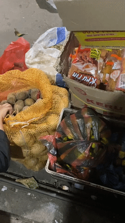 Fresh produce and dry goods at a local Aneuk Paya market