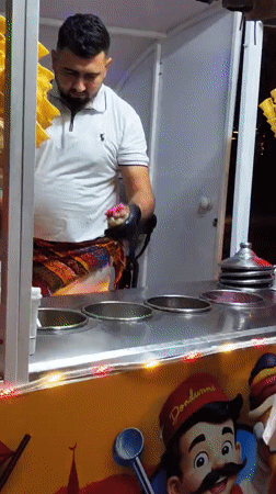 Evening at a Tashkent mall: ice cream, a Maybach, and lit-up streets