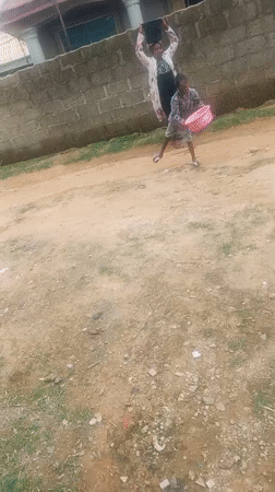 Morning scenes from a neighborhood in Rido, Nigeria