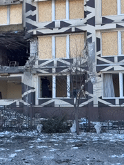 Multiple buildings damaged across Kyiv in coordinated incident
