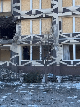 Multiple buildings damaged across Kyiv in coordinated incident