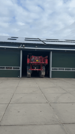 Early morning agricultural scenes documented in overcast Lelystad