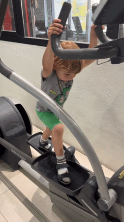 Family celebration includes gym activities and volleyball in Montenegro