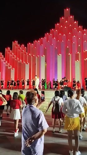 Night performances and illuminated gatherings documented across Ho Chi Minh City