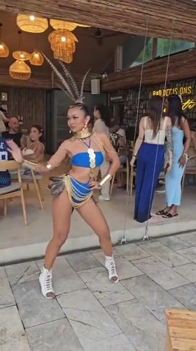 Poolside carnival celebration captured in Baan Plai Laem, Thailand