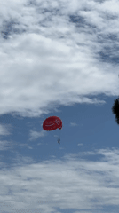 Outdoor sports and parasailing activity observed in Budva, Montenegro