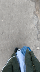 First-person walk along a paved street in Folkestone