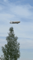 Europa Park zeppelin spotted over Oberschleißheim, Germany
