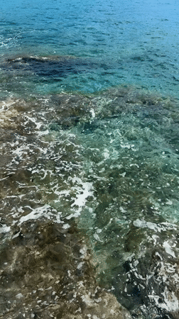 Adriatic waves crash against Montenegro coast at Dubraljevina