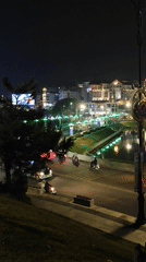Night market and street activity documented in Da Lat