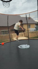 Trampoline play and a sunset drive in Chaikovsky, Russia