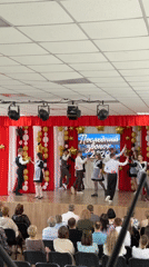 Students perform traditional dances at graduation ceremony in Izhevsk