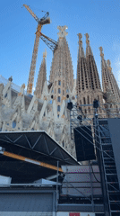 Tourist captures multiple angles of Barcelona's Sagrada Família