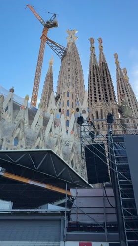 Tourist captures multiple angles of Barcelona's Sagrada Família