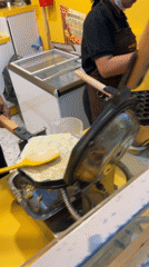 Daily life moments: waffle making and post-movie theater scene