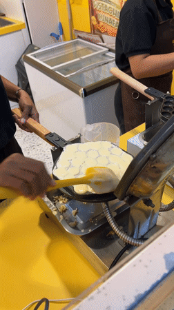 Daily life moments: waffle making and post-movie theater scene