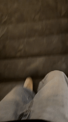 Person photographs self on staircase in Yekaterinburg