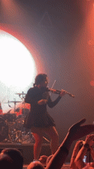 Live band concert with female violinist draws crowd in Izhevsk