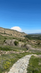 Visitor captures scenic views at ancient Uplistsikhe cave city