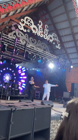 Outdoor musical performance draws crowd at Sharkan campsite gathering