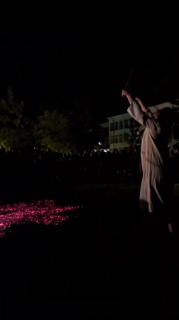 Traditional firewalking ritual and cultural market in Etropole, Bulgaria