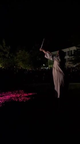 Traditional firewalking ritual and cultural market in Etropole, Bulgaria