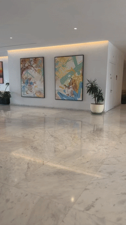 Modern building interior and exterior documented in Salé, Morocco