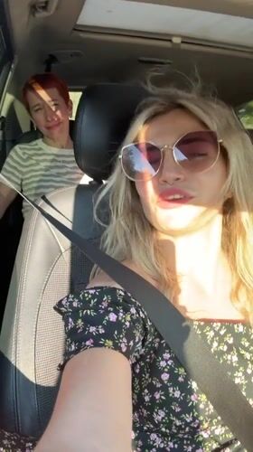 Singing or chatting from the passenger seat in Montenegro
