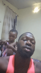 Casual home hangout in Ikeja with playful kid antics