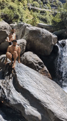 Morning recreation at Bhagsu waterfalls draws bathers and hikers
