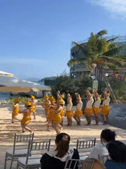 Traditional dancers perform cultural shows on Nha Trang beaches